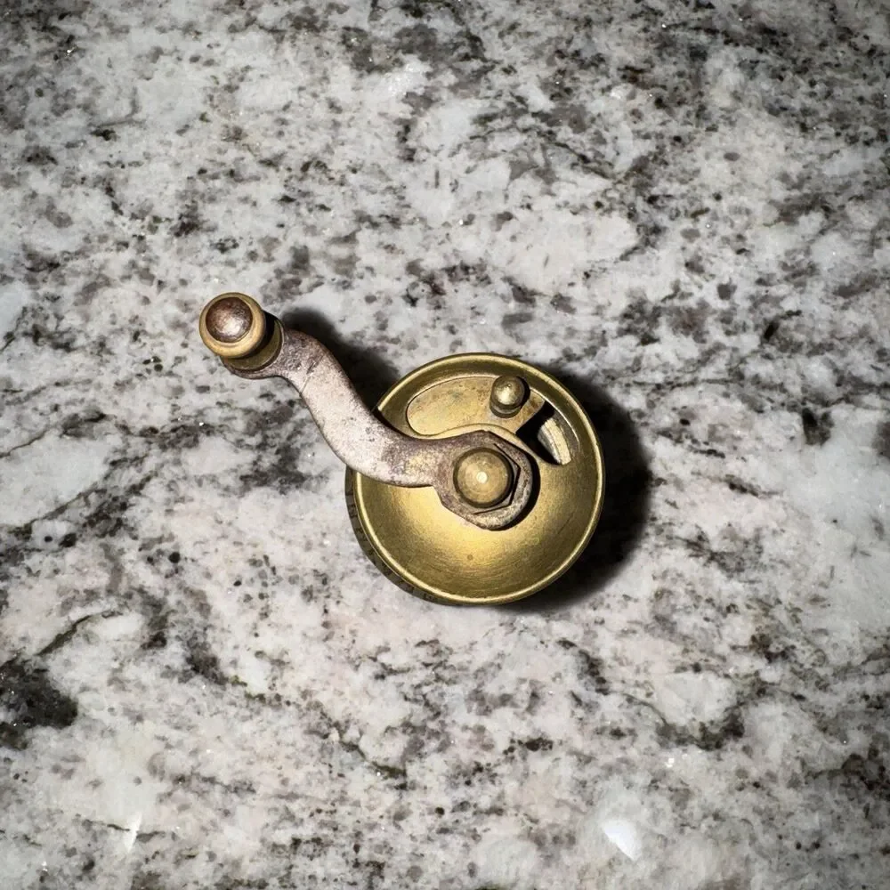 Vintage Brass Pepper Mill Grinder Hand Crank Ornate Metal Base Manual Spice Mill